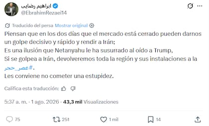 La publicación de Ebrahim Rezaei