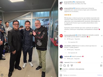 La publicación de Grupo Cali tras la presentación fallida en el Monumental