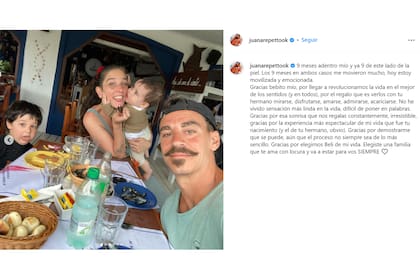 La publicación de Juana Repetto que generó críticas