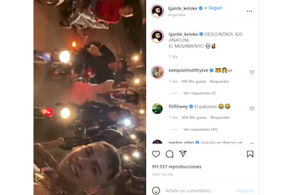 La publicación de L-Gante en Instagram