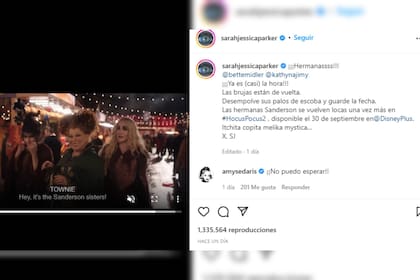 La publicación de la actriz en Instagram (Foto Instagram)