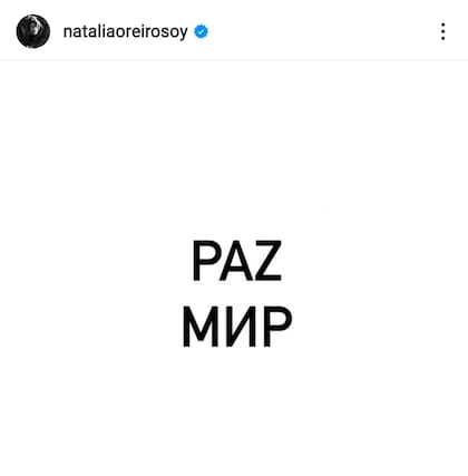 La publicación de la cantante sobre el conflicto entre Rusia y Ucrania