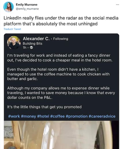 La publicación de la twittera que exhibió la actitud del empleado