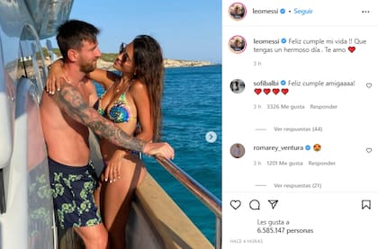 La publicación de Lionel Messi por el cumpleaños de Antonela Roccuzzo