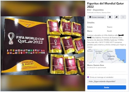 La publicación de Marketplace que tiene la dirección de la papelera de Matías (Foto: Captura de Facebook)