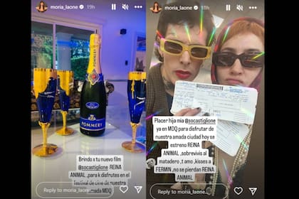 La publicación de Moria sobre Sofía Gala (Foto Instagram @moria_laone)