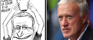 Indignación en Francia por una caricatura de Charlie Hebdo sobre el DT Deschamps y la muerte de su madre
