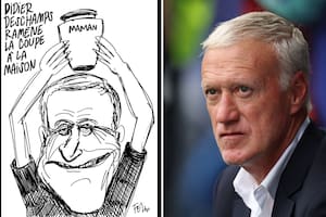 Indignación en Francia por una caricatura de Charlie Hebdo sobre el DT Deschamps y la muerte de su madre
