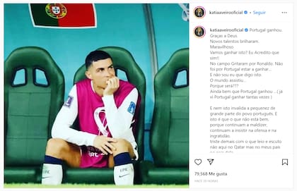 La publicación en instagram de la hermana de CR7