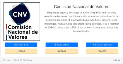 La publicación en la web oficial de Medusa