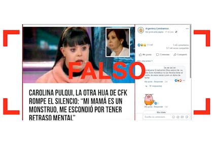 La publicación es falsa