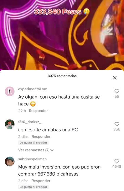 La publicación generó cientos de reacciones en los usuarios de TikTok
