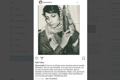 La publicación que había hecho