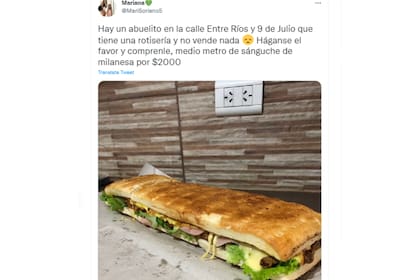 La publicación que hizo Mariana Soriano en Twitter