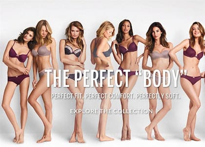 La publicidad de Victoria Secret's que menciona "el cuerpo perfecto" ligado a modelos superdelgadas tuvo que modificarse por presión de las redes sociales