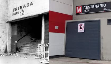 La Puerta 12 es en la actualidad la Puerta M, escalera por la que se accede a la Centenario Alta