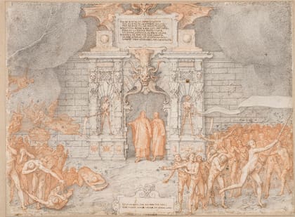 "La puerta del infierno" integra, según los expertos, el más imponente conjunto ilustrado de "La Divina Comedia"