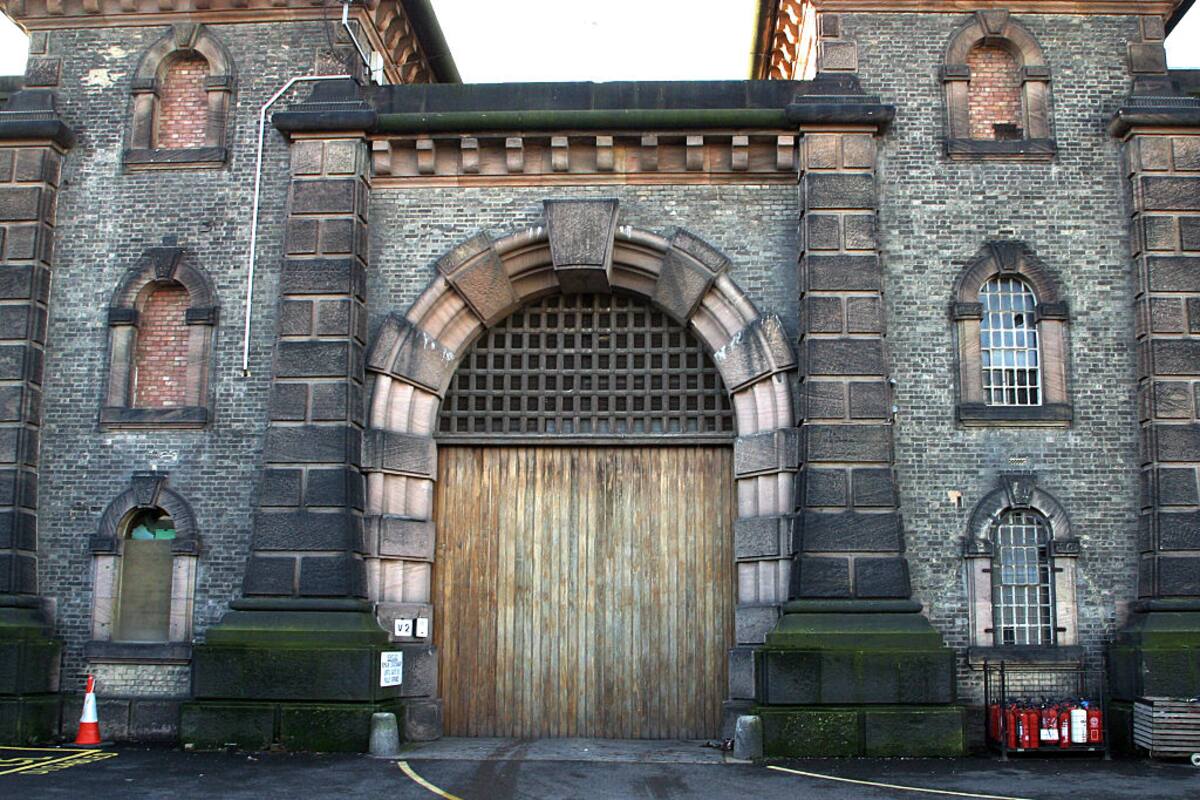 La puerta princpal de la prisión de Wandsworth, construida en 1851 y con capacidad para 1500 reclusos