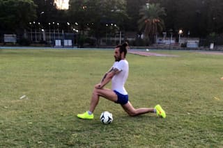 Osvaldo: cómo se entrenó el último día del año antes de firmar en Banfield