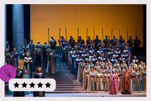 La puesta de Aida, en el Teatro Argentino de La Plata