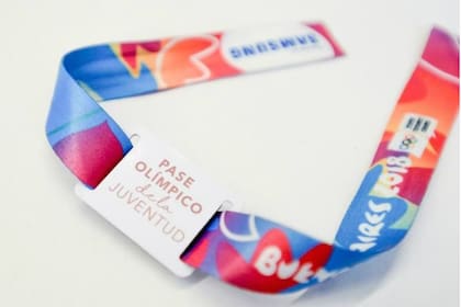 La pulsera que deberá portar los espectadores de los Juegos de Buenos Aires 2018