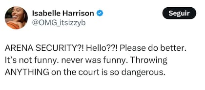 La queja de la basquetbolista Isabelle Harrison por la tendencia de arrojar juguetes sexuales durante los partidos de la WNBA