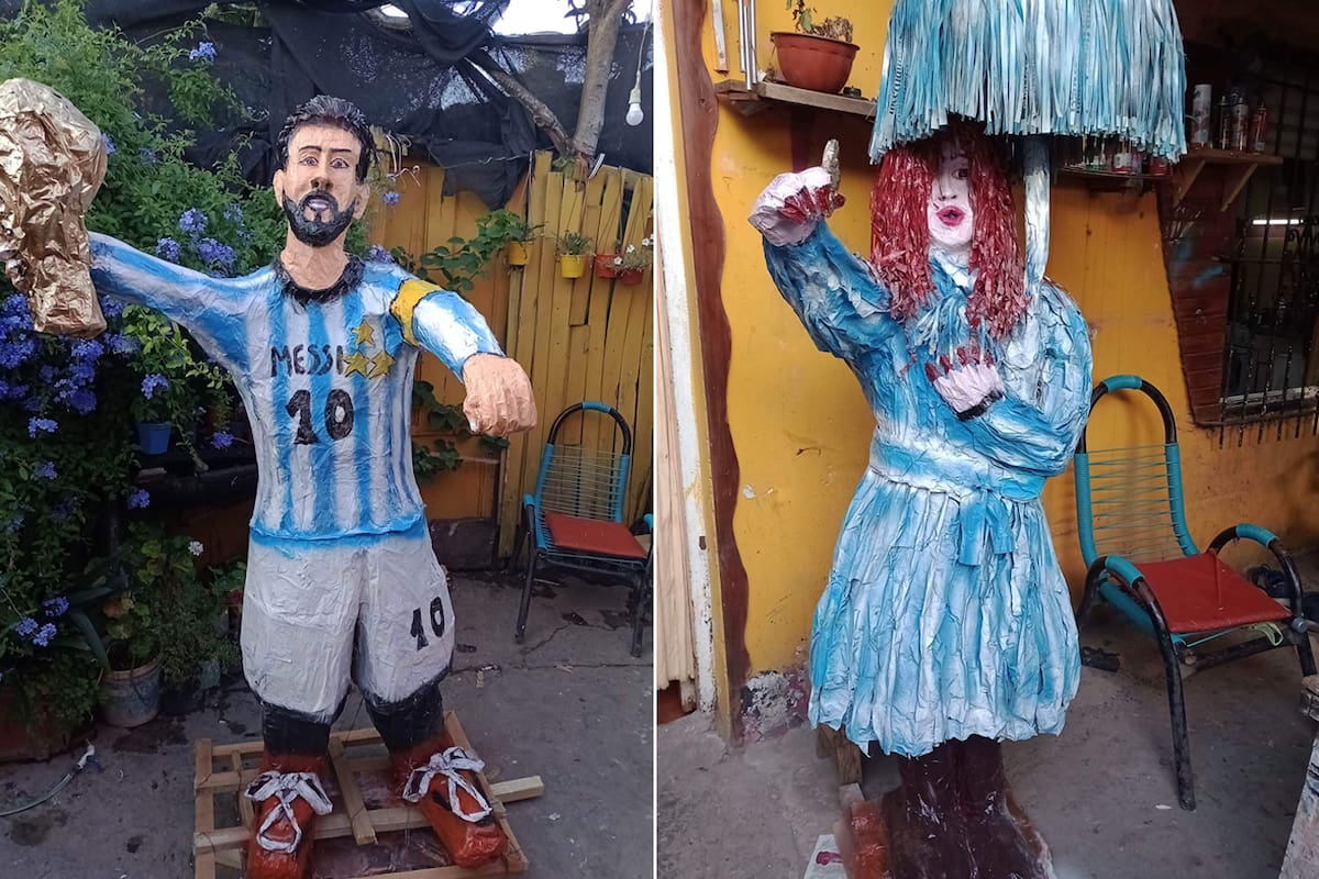 La quema de muñecos en La Plata