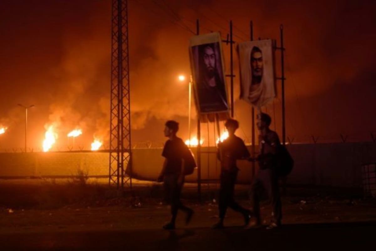 La quema es una práctica común en los campos petrolíferos de Irak e Irán