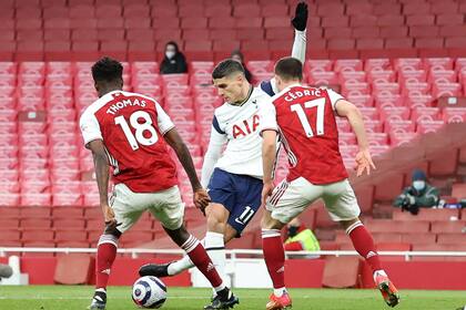La rabona de Erik Lamela que terminó en golazo a Arsenal