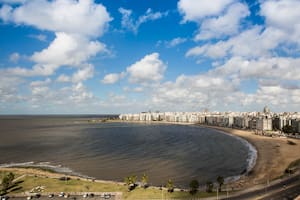 La rambla de la ciudad de Montevideo.