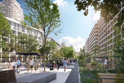 La rambla será la columna vertebral del proyecto con un masterplan que también contempla un parque público de unas 27,5 hectáreas