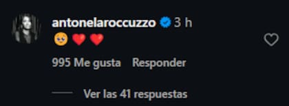 La reacción de Antonela Roccuzzo al mensaje de Carolina Baldini