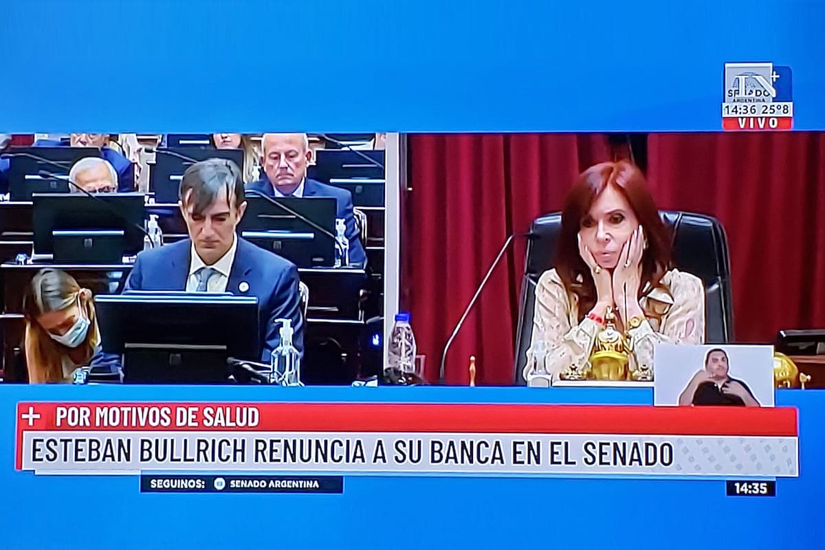 La reacción de Cristina Kirchner durante la despedida de Esteban Bullrich