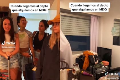 La reacción de cuatro mujeres al observar un departamento en Mar del Plata