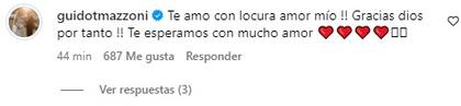 La reacción de Guido tras el posteo de Sol Pérez
