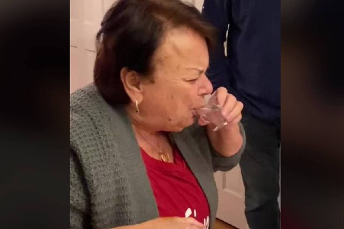 La reacción de la abuela se volvió viral en las redes sociales