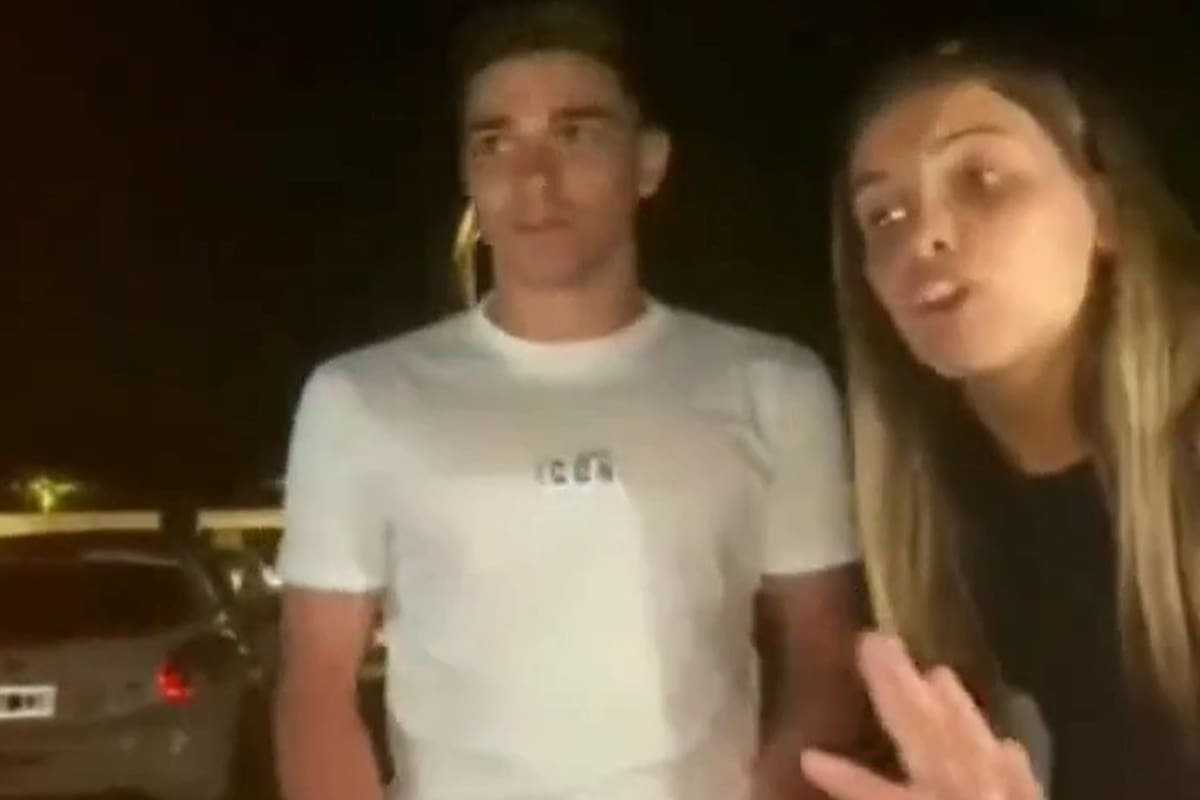 La reacción de la novia de Julían Álvarez con un grupo de chicos que generó revuelo en redes