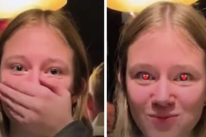 La reacción de la vegetariana comiendo carne generó todo tipo de comentarios en redes