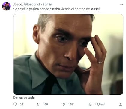 La reacción de las redes durante el partido de Lionel Messi en el Inter Miami