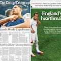 Estas son las tapas de los diarios británicos: así calificaron el partido que los dejó afuera de la final