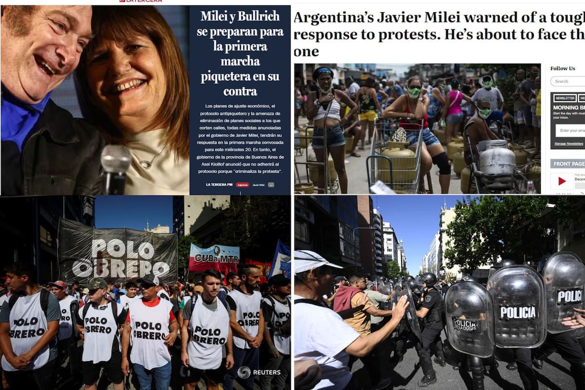 La reacción de los diarios del mundo a la marcha del 20 de diciembre