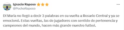 La reacción de los hinchas por el regreso de Di María