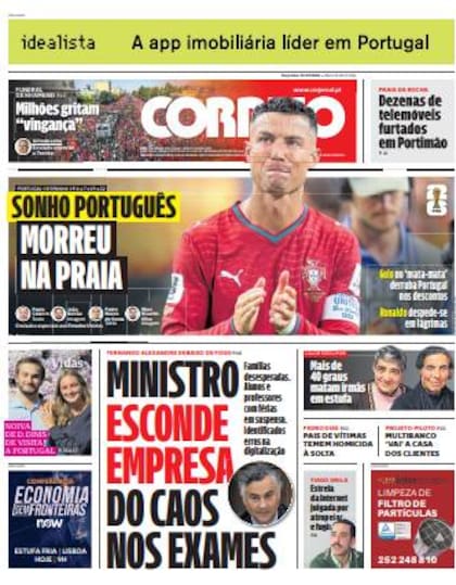 La reacción de los medios portugueses tras el último partido de Cristiano Ronaldo en un Mundial.