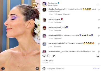 La reacción de los usuarios al look de Juana Viale