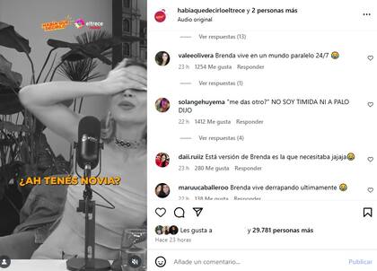 La reacción de los usuarios ante el pifie de Brenda Asnicar