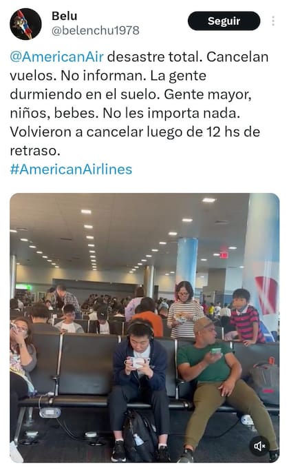 La reacción de los usuarios de X frente a las demoras y cancelaciones de los vuelos