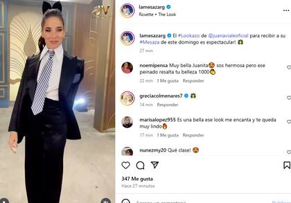 La reacción de los usuarios en Instagram al look de Juana Viale