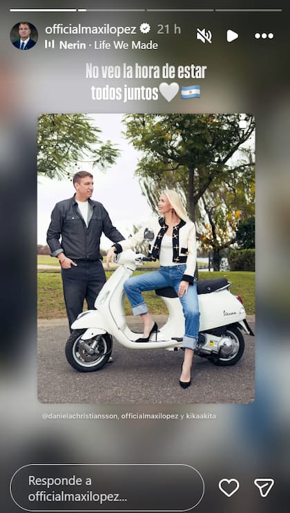 La reacción de Maxi López al posteo de Daniela