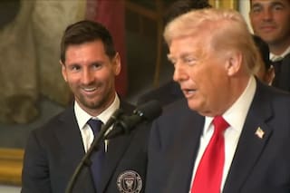 La inesperada reacción de Messi al ser felicitado por Trump