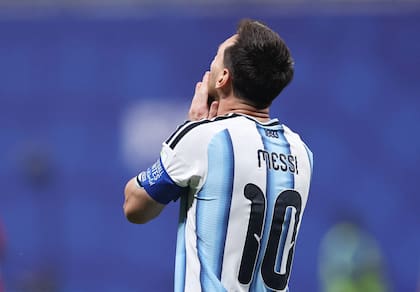 La reacción de Messi tras el penal fallado
